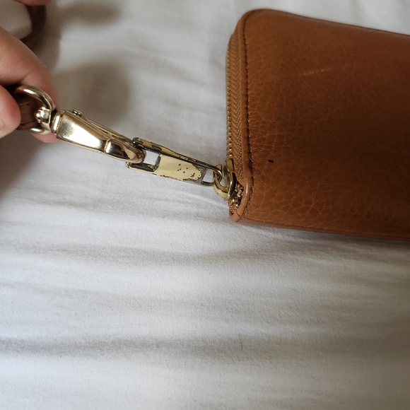 Fossil Tan Leather Wristlet - Picture 3 of 10